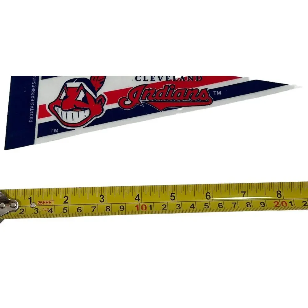 Vtg Cleveland Chief Wahoo FACE 04 MLB MINI Pennant 9in x4in RARE Banner Baseball